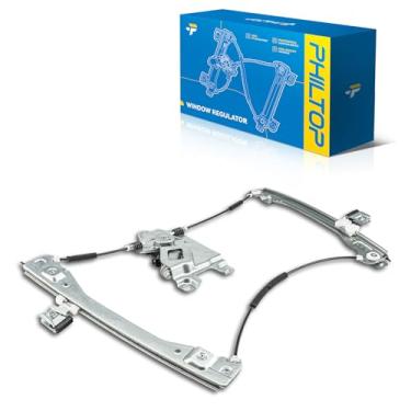 Imagem de PHILTOP Regulador de vidro elétrico dianteiro esquerdo do lado do motorista 751-720 com motor compatível com Chevrolet Equinox 2010-2011, GMC Terrain 2010-2011