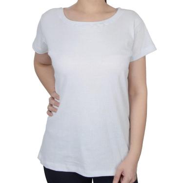 Imagem de Blusa Feminina LZT Ribana Plus Size Branco - 1553-Feminino