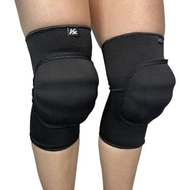 Imagem de Joelheira Vôlei Feminina Profissional Kanxa Adulto Voleibol Elástica Alta Proteção-Unissex