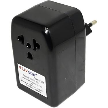 Imagem de Conversor de Voltagem Flex Plus, Para Aparelhos de até 100W, Bivolt 110V/220V, Compacto para Viagens