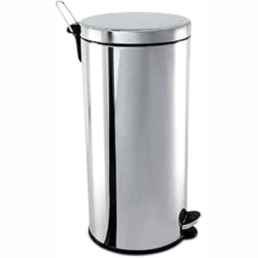 Imagem de Brinox - Lixeira com Pedal e Balde 30L Decorline - Aço Inox
