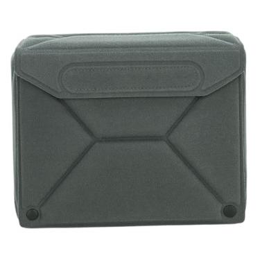 Imagem de NonMiFyR Bolsa dobrável para câmera com compartimentos internos, proteção para lentes, estojo portátil para fotografia com revestimento interno à prova de, Grey M