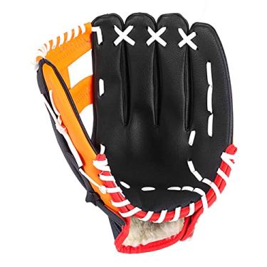 Imagem de Esportes Luva de Béisbol Equipamento Treino Campo Externo Pitcher Couro Confortável Estável Alta Resistência Flexibilidade Essencial para Amantes Adequado Mão Esquerda