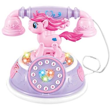 Imagem de Brinquedo Divertido Telefone Musical Pony Presente Crianças - Toy King