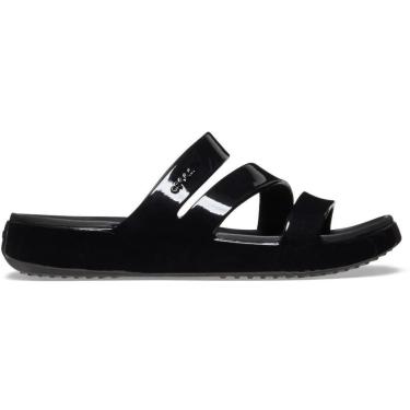Imagem de Sandália Crocs Getaway Patents Strappy Sandal Black-Unissex