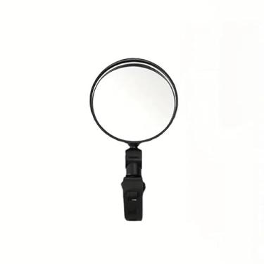 Imagem de 1 pç/2 peças espelho retrovisor de scooter elétrico de 360 graus giratório ajustável para substituição de vidro retrovisor grande angular superfície convexa (2 peças)