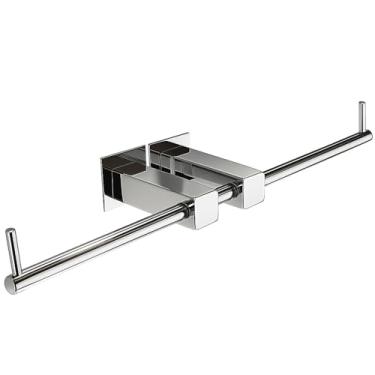 Imagem de Porta Papel Higiênico Duplo Papeleira para Banheiro Inox 304 - Qred4020