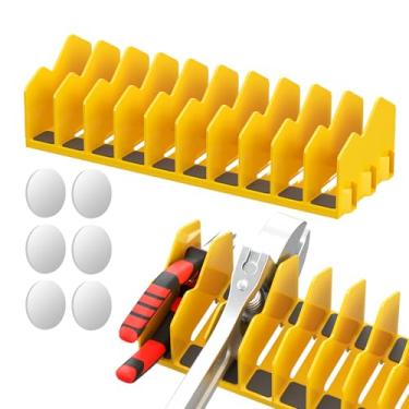 Imagem de Homakover Organizador de alicate para gaveta de caixa de ferramentas, 10 compartimentos para alicates, cortadores, ferramentas organizadoras, com base de borracha antiderrapante para alicates, chaves