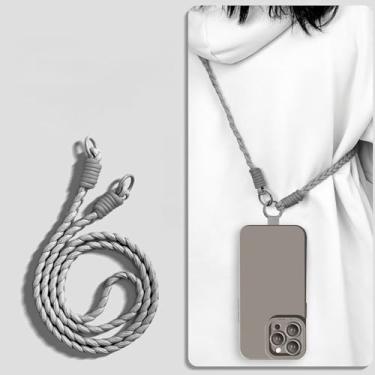 Imagem de Capa de celular com alça de pulso para iPhone 16E 14 15 16 Plus 12 11 13 Pro Max Mini X XR XS MAX, capa macia de silicone líquido, cinza B, para iPhone XR