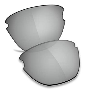 Imagem de TRUSHELL Lentes de reposição polarizadas para óculos de sol Oakley Frogskins Lite OO9374 Espelhado prateado - Polarizado
