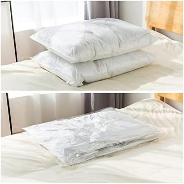 Imagem de 1 pacote de sacos de armazenamento a vácuo extragrande (99 x 78 cm) - Sacos de vedação que economizam espaço para roupas, edredons, cobertores, roupas de cama e organização de armário
