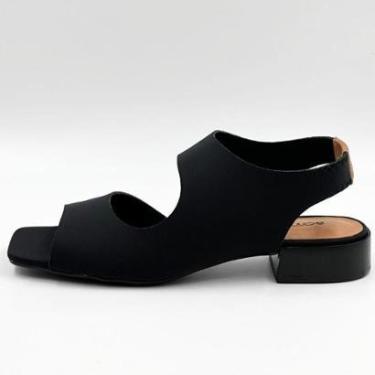 Imagem de Sandália Bottero Casual em Malha Elástica Salto Baixo Feminino-Feminino