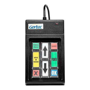 Imagem de Teclado Gertec Preto TEC 12 USB Varejo - 00410675