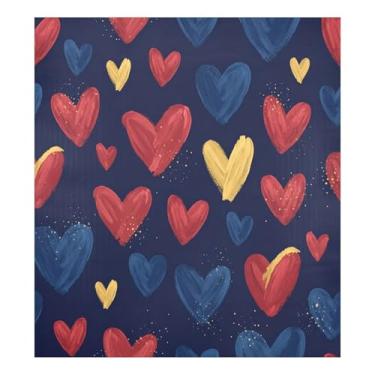 Imagem de Blueangle Cobalto Azul Corações Lava-louças Ímã, Decoração Frontal de Lava-Louça, Decalques de Armário Doméstico Eletrodomésticos, 58 cm C x 66 cm Adesivo Magnético Decorativo (147)