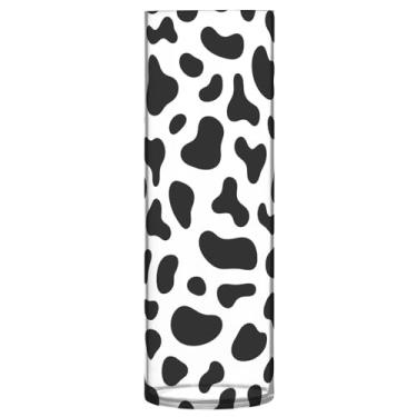 Imagem de CEBUGI Vaso de flores com estampa de vaca 10 x 30 cm, vaso cilíndrico para flores, vaso transparente inquebrável para decoração de casa de festa de casamento