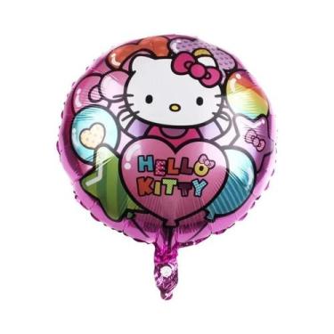 Imagem de Balão De Anjo Gato Cartoon Infantil Hello Kitty Balões De Folha Para C