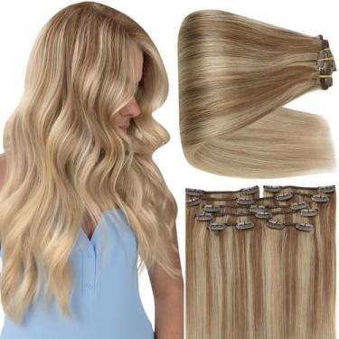 Imagem de Extensões de cabelo Full Shine Blonde Balayage 40 cm 135 g 7 unidades