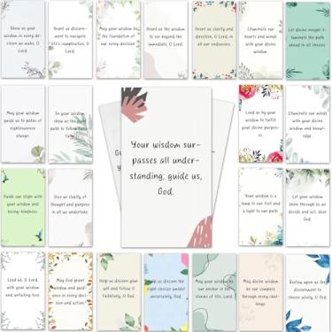 Imagem de 100 cartões de oração 8,9 x 5,3 cm versículo bíblico pedidos de oração cartões de escritura em massa para devoção diária, homens e mulheres, presente cristão com citações inspiradoras (branco 02)