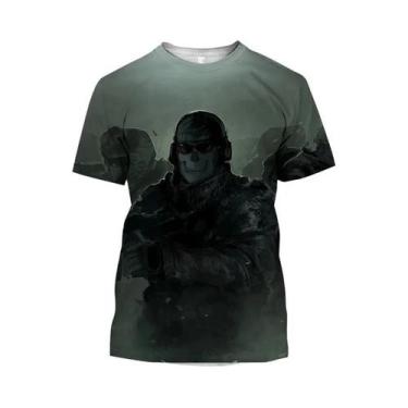 Imagem de Camiseta Infantil Call of Duty Modern War Com Estampa 3D Para Meninos 