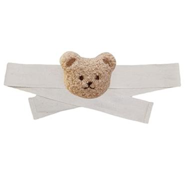 Imagem de Alomejor Cortina Tiebacks Bordado Cabeça de Urso Cinta de Cortina de Pelúcia 82cm Comprimento Bonito Corda de Gravata para Quarto de Crianças Berçário Decoração do Quarto do bebê (Urso Cor de Chá