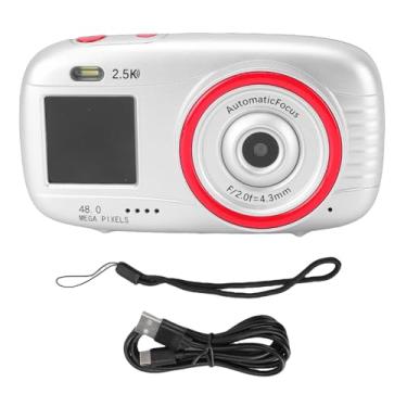 Imagem de EBTOOLS Câmera Digital, 48 MP 2,5K HD Com Tela Frontal de 3 Polegadas e WiFi, Gravação de Vídeo, Foco Automático, Câmera Selfie Compacta de Tela Dupla para Adolescentes, Adultos, (SILVER)