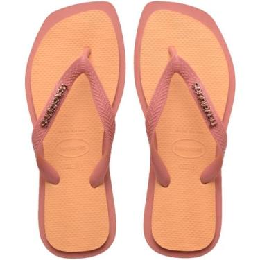 Imagem de Chinelo Havaianas Top Square Fusion - Pessego - 35/36