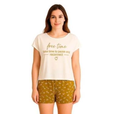 Imagem de Pijama Feminino Curto Malwee 1000126808 Floral-Unissex