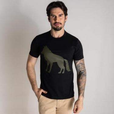 Imagem de Camiseta Acostamento reta Com Estama Verde-Masculino