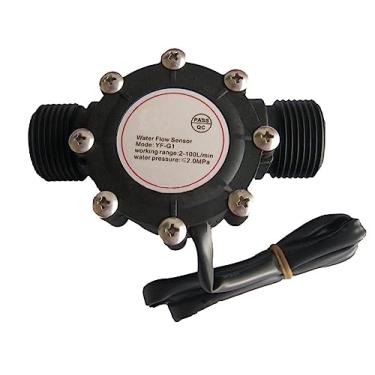Imagem de YF-G1 DN25 Sensor de fluxo de água Hall medidor de fluxo para ar condicionado central interruptor de fluxo de água de piscina G1 polegada 1 peça