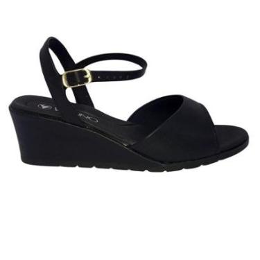 Imagem de Sandália Via Uno Plataforma Místico Preto - 41201-Feminino