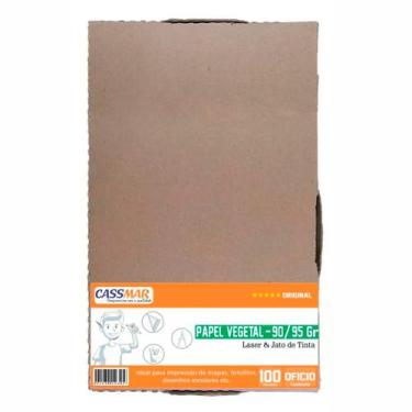 Imagem de Papel Vegetal Ofício 216x355mm 90/95g 100folhas - Cassmar 
