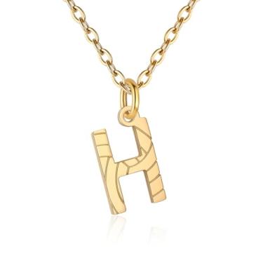 Imagem de RUOOUY Colar feminino com inicial de voleibol, banhado a ouro 18K, pingente de letra A-Z, joias de vôlei, acessórios esportivos, presente de Natal para namorada e filha, Aço inoxidável, Sem Pedra