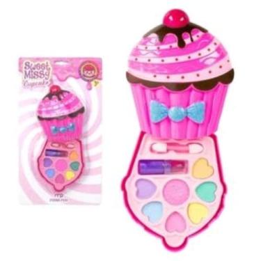 Imagem de Maria Pink Kit Maquiagem Infantil Cupcake Mp10022