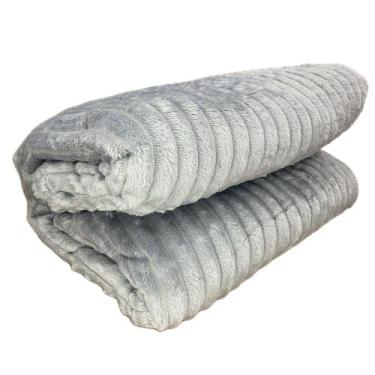 Imagem de Cobertor Manta Casal Corttex Luster Microfibra Design Canelado Toque M