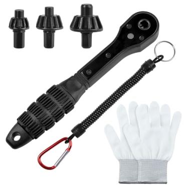 Imagem de Chave de mandril de catraca 3 em 1, conjunto de chaves universais, conjunto de chaves de mandril, chave de catraca compatível com a maioria das furadeiras elétricas e ferramentas elétricas