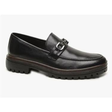 Imagem de Mocassim Clássico Loafer Tratorado Com Metal Masculino - Turunelli Cal