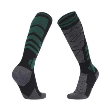 Imagem de Meias De Esqui Masculinas De Lã Merino E Algodão Para Inverno, Quentes