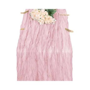 Imagem de Caminho De Mesa Em Tecido De Algodão Boho Burgundy Para Decorações De 