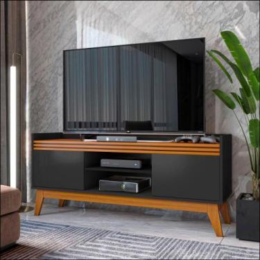 Imagem de Rack para TV até 55 Polegadas 2 Portas Ripado e Nochos Georgia 136cm V