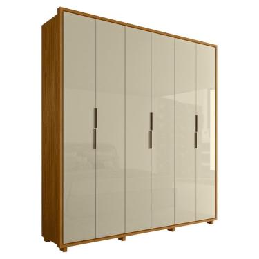 Imagem de Guarda Roupa Casal Matisse 6 Portas Mdf 210 Cm Cumaru Opala Madetec