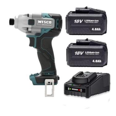 Imagem de Parafusadeira Impacto 18v C/ 2 Bat 4ah Carreg Wesco WS2420.9