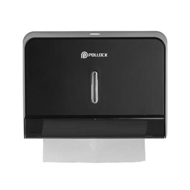 Imagem de Dispensador de toalha de papel comercial montado na parede, suporte de toalha de mão com dobra tripla/dobra/multidobra, dispensador de toalha de mão para dispensador de lenços de banheiro, grande