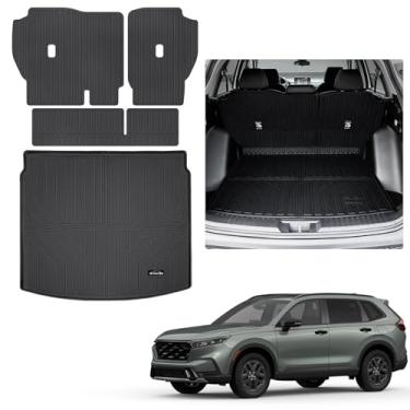 Imagem de AltraVos Tapete de carga para Honda CRV 2023 2024 2025 2026 (inclui híbrido), tapete de porta-malas TPE para todos os climas com tapetes de encosto, protetor de capa de assento traseiro para