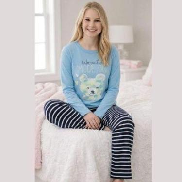 Imagem de Pijama Feminino Manga Longa “Hibernation Mode On” Malwee-Feminino