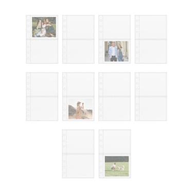 Imagem de Capas de bolso para fichário | Folhas de bolso transparentes - Protetores de carregamento superior para fotos, cartões postais, fotos, índice de aula, diário de negociação, rastreador de estudos