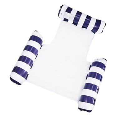 Imagem de Boia de piscina de rede – Cadeiras de piscina infláveis resistentes, cadeiras flutuantes portáteis, brinquedos de natação, equipamentos de praia para praia, lago, férias de verão, festas no quintal