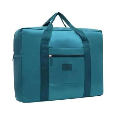 Imagem de Bolsa De Viagem Dobrável Leve Unissex, Mala De Mão Para Fins De Semana
