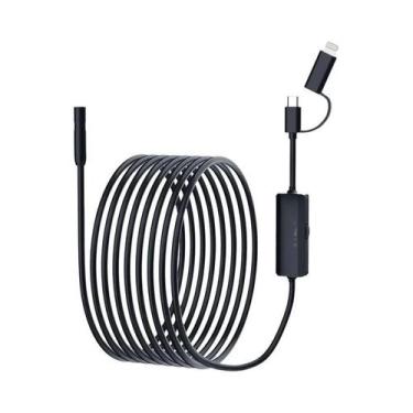 Imagem de Câmera Endoscópica À Prova d'Água 8MM 2 Em 1, Câmera De Inspeção Mini 