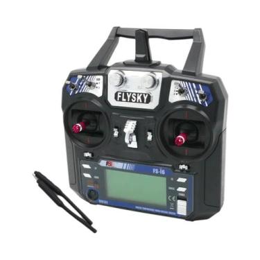 Imagem de Transmissor FLYSKY FS-i6 6CH 2.4G Com Receptor iA6 iA6B X6B A8S R6B iA