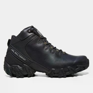 Imagem de Bota Masculina Adventure Bull Terrier Dakar Couro, 43, Preto